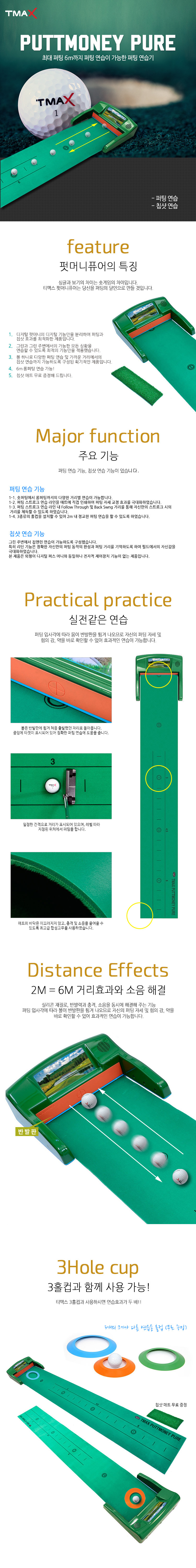 티맥스 펏머니 퓨어 퍼팅 연습매트