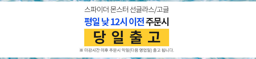 스파이더 몬스터 D25 볼트 프라임 P8 아이스블루 편광