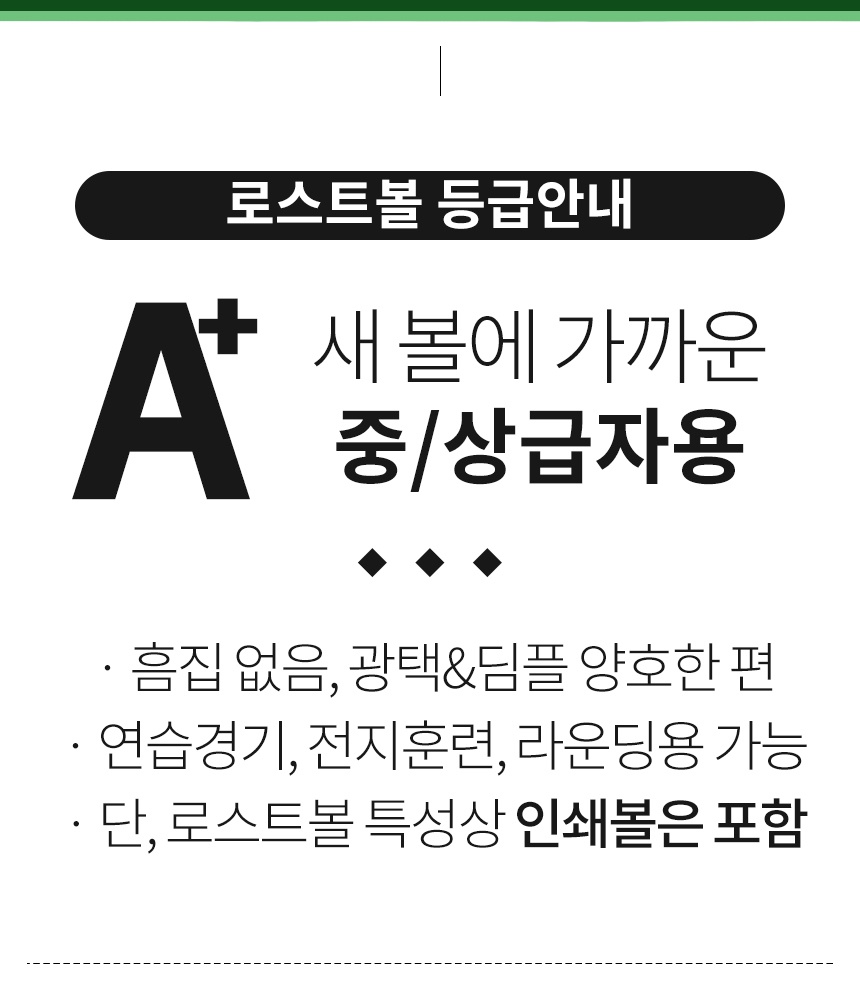 윌슨 마이크로스킨 2피스 골프공 A+급 로스트볼 (16개/박스)